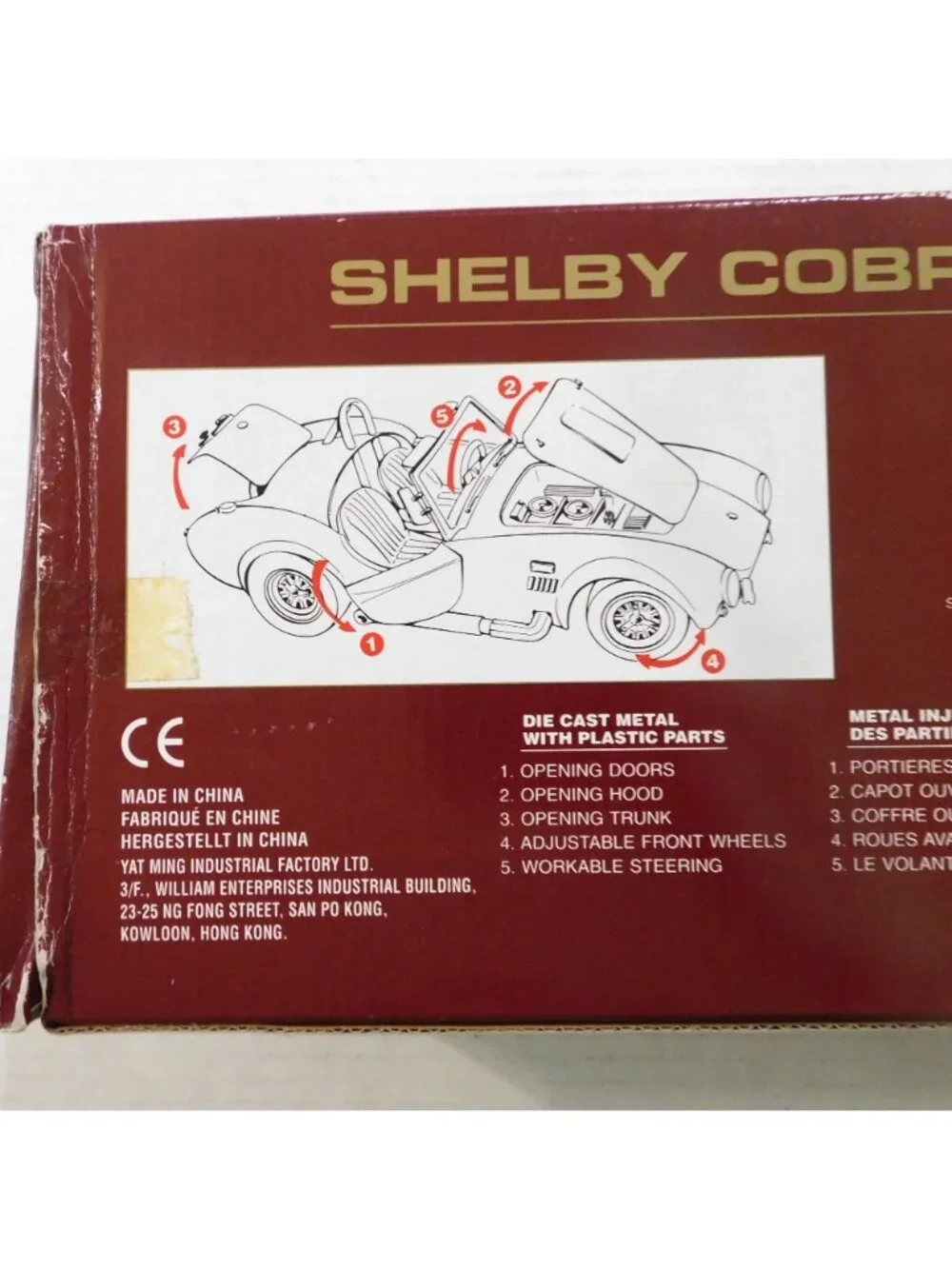 1964 Shelby Cobra 427S/C Die Cast Model 1:18 Blue Scale Road Legends